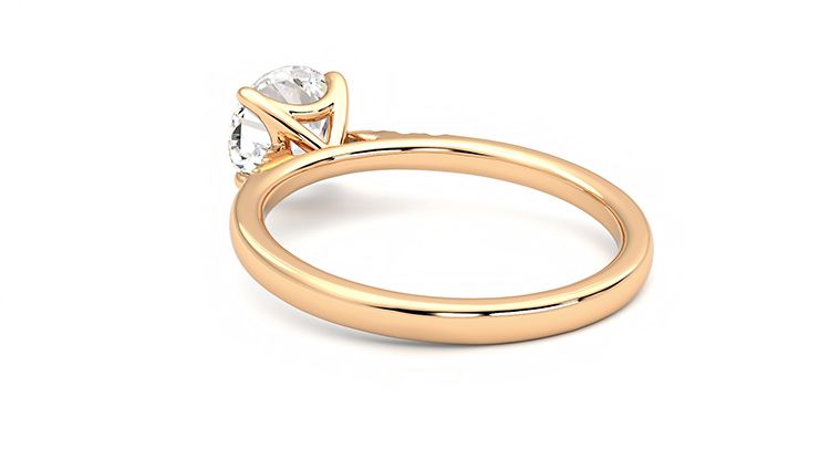 Taylor & Hart Lissome Round Engagement Ring 360 degree image 17