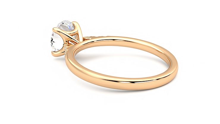 Taylor & Hart Lissome Round Engagement Ring 360 degree image 18