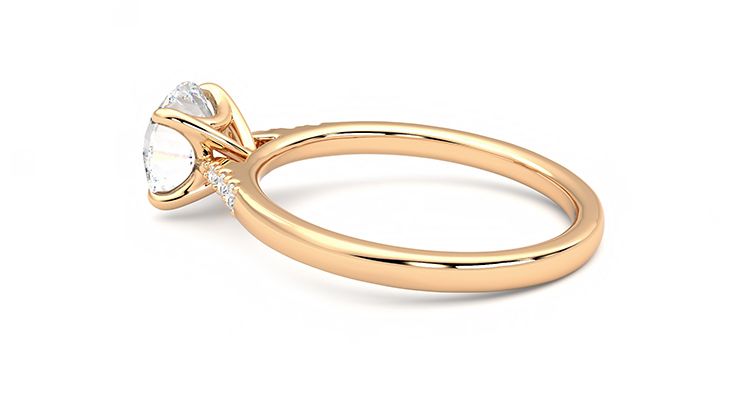 Taylor & Hart Lissome Round Engagement Ring 360 degree image 19
