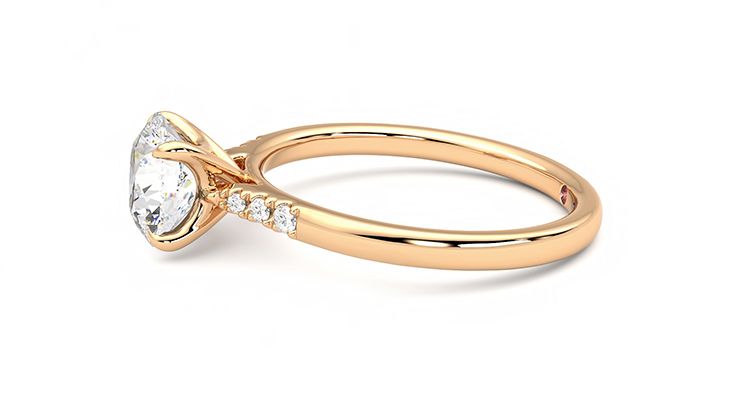 Taylor & Hart Lissome Round Engagement Ring 360 degree image 21