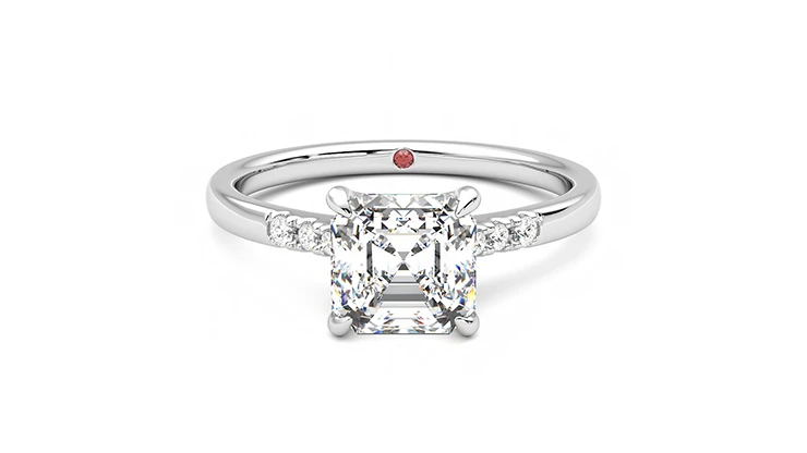 Lissome 18ct White Gold Pavé Style Engagement Ring Taylor And Hart 6279
