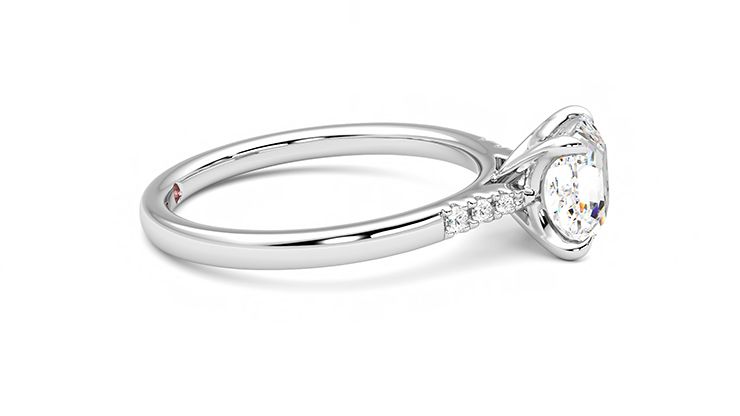 Taylor & Hart Lissome Asscher Engagement Ring 360 degree image 9