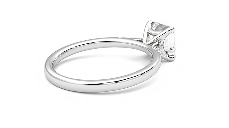 Taylor & Hart Lissome Asscher Engagement Ring 360 degree image 12