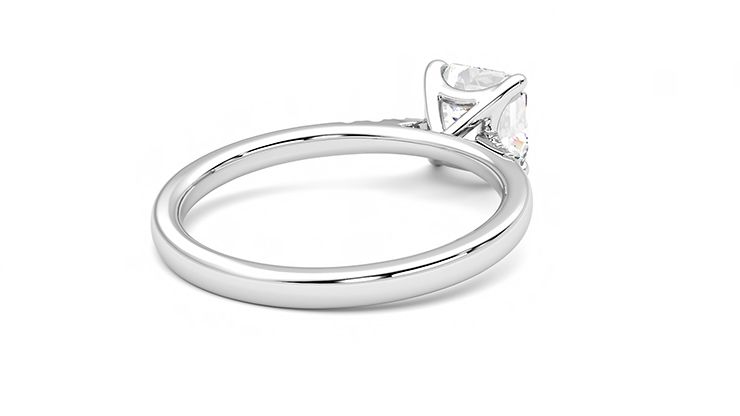 Taylor & Hart Lissome Asscher Engagement Ring 360 degree image 13