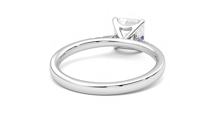 Taylor & Hart Lissome Asscher Engagement Ring 360 degree image 14