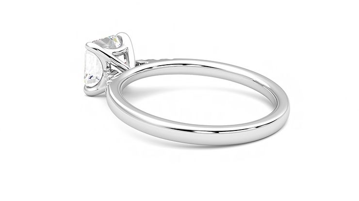 Taylor & Hart Lissome Asscher Engagement Ring 360 degree image 18