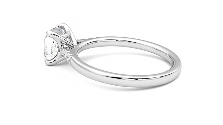 Taylor & Hart Lissome Asscher Engagement Ring 360 degree image 19