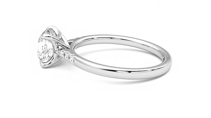 Taylor & Hart Lissome Asscher Engagement Ring 360 degree image 20