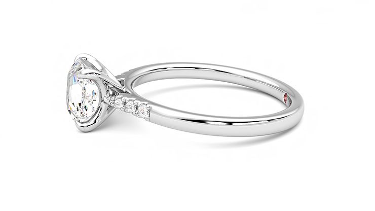 Taylor & Hart Lissome Asscher Engagement Ring 360 degree image 21