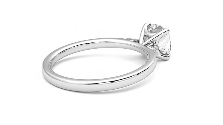 Taylor & Hart Lissome Cushion Engagement Ring 360 degree image 12