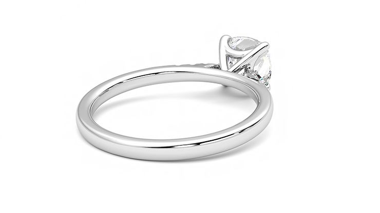 Taylor & Hart Lissome Cushion Engagement Ring 360 degree image 13