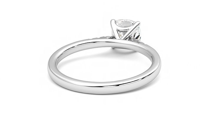 Taylor & Hart Lissome Cushion Engagement Ring 360 degree image 14