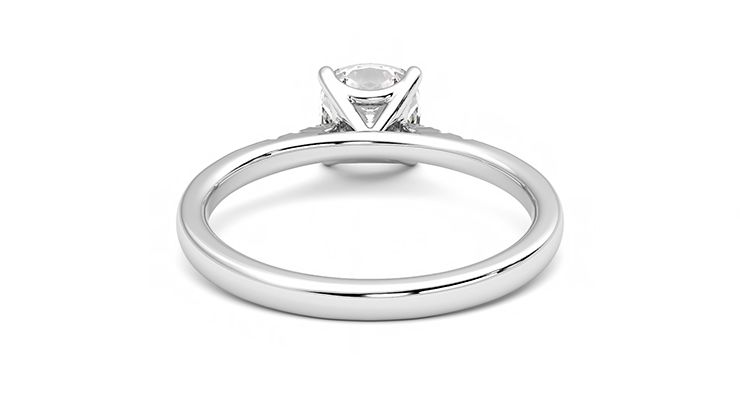Taylor & Hart Lissome Cushion Engagement Ring 360 degree image 15