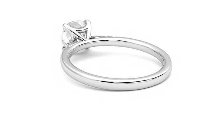 Taylor & Hart Lissome Cushion Engagement Ring 360 degree image 17