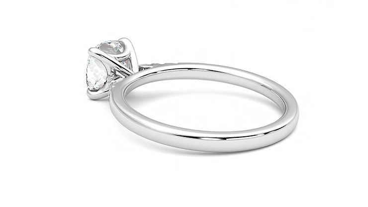 Taylor & Hart Lissome Cushion Engagement Ring 360 degree image 18