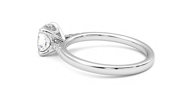 Taylor & Hart Lissome Cushion Engagement Ring 360 degree image 19
