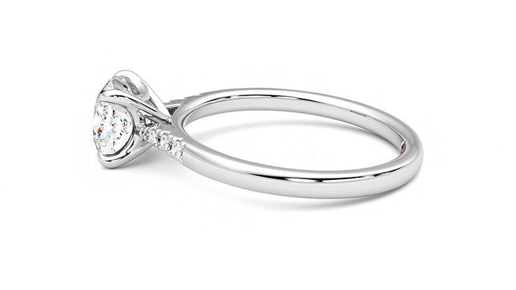 Taylor & Hart Lissome Cushion Engagement Ring 360 degree image 20