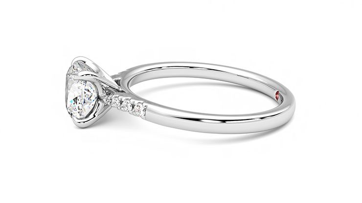 Taylor & Hart Lissome Cushion Engagement Ring 360 degree image 21