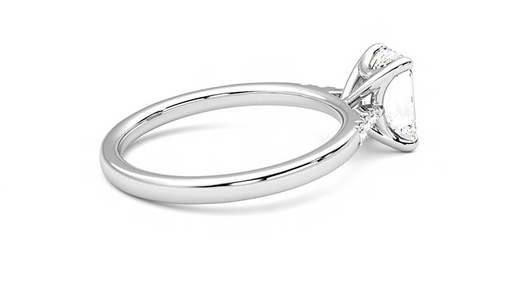 Taylor & Hart Lissome Emerald Engagement Ring 360 degree image 11