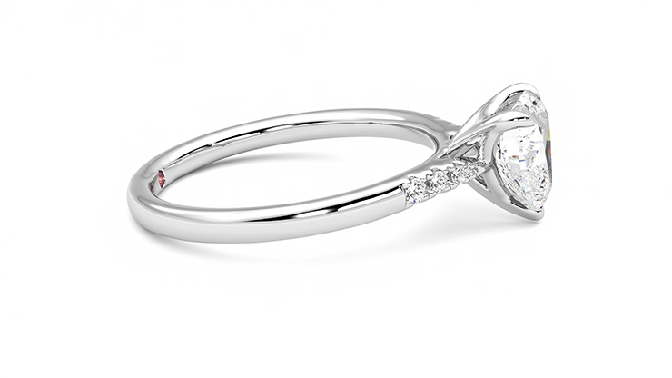 Taylor & Hart Lissome Heart Engagement Ring 360 degree image 9