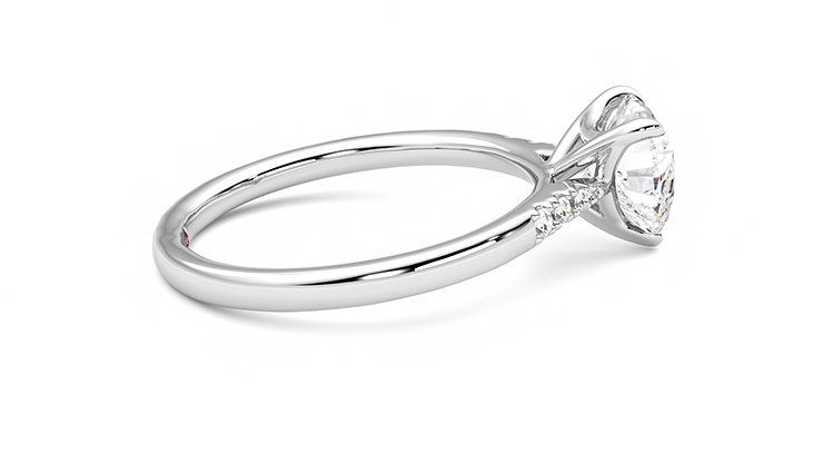 Taylor & Hart Lissome Heart Engagement Ring 360 degree image 10