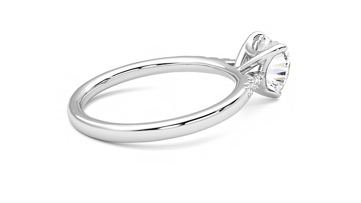 Taylor & Hart Lissome Heart Engagement Ring 360 degree image 11