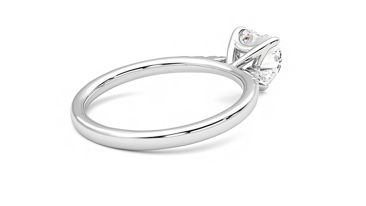 Taylor & Hart Lissome Heart Engagement Ring 360 degree image 12
