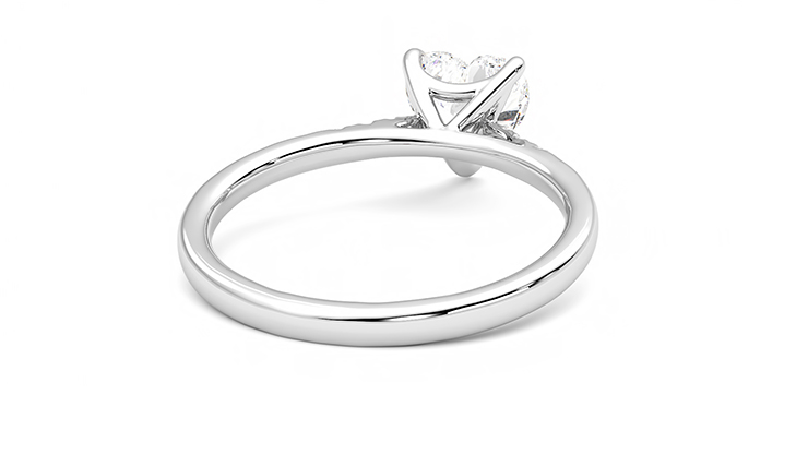 Taylor & Hart Lissome Heart Engagement Ring 360 degree image 14