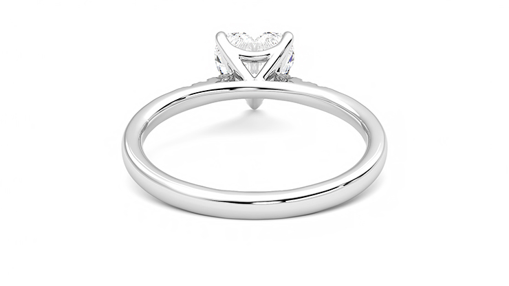 Taylor & Hart Lissome Heart Engagement Ring 360 degree image 15