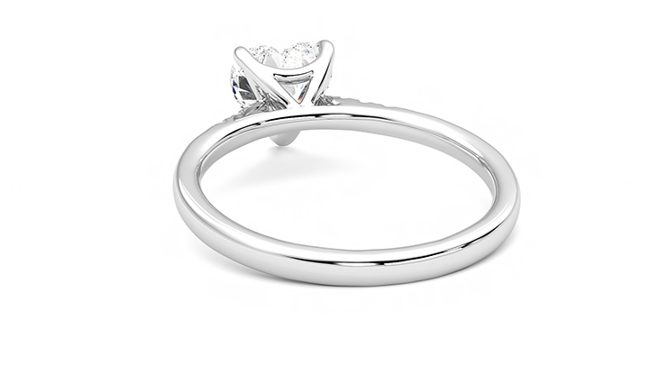 Taylor & Hart Lissome Heart Engagement Ring 360 degree image 16