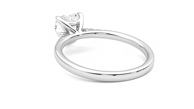 Taylor & Hart Lissome Heart Engagement Ring 360 degree image 17