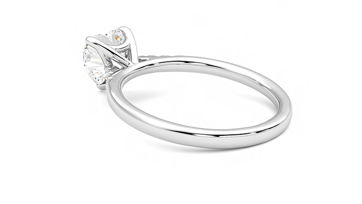 Taylor & Hart Lissome Heart Engagement Ring 360 degree image 18