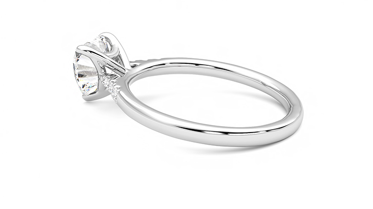Taylor & Hart Lissome Heart Engagement Ring 360 degree image 19