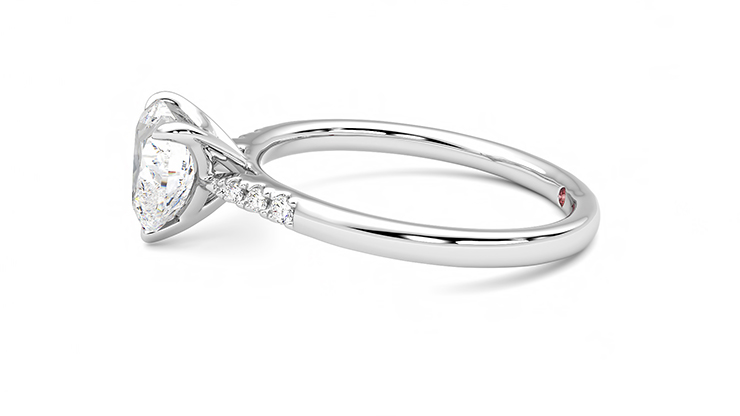 Taylor & Hart Lissome Heart Engagement Ring 360 degree image 21