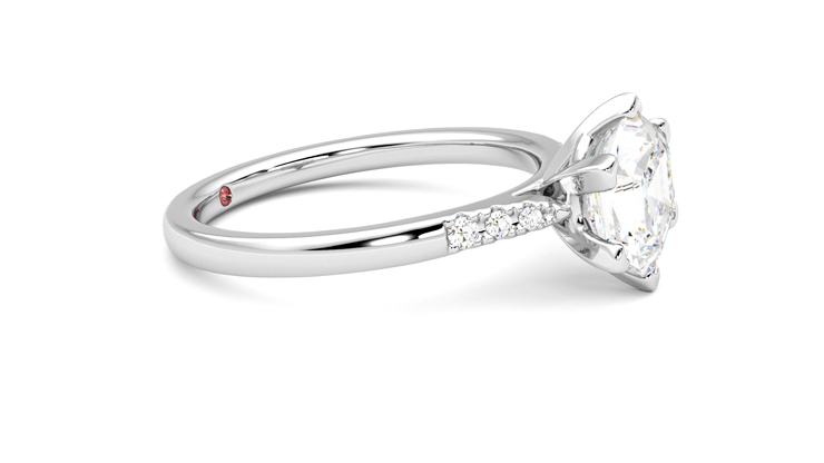 Taylor & Hart Lissome Hexagonal Engagement Ring 360 degree image 8