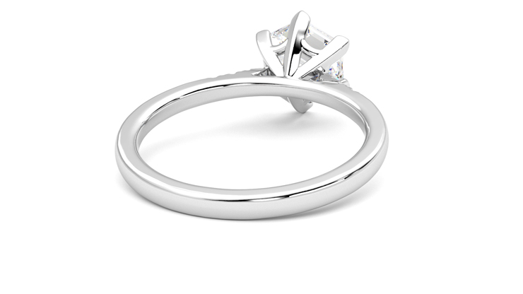 Taylor & Hart Lissome Hexagonal Engagement Ring 360 degree image 14