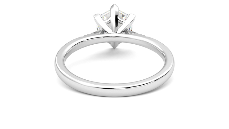 Taylor & Hart Lissome Hexagonal Engagement Ring 360 degree image 15