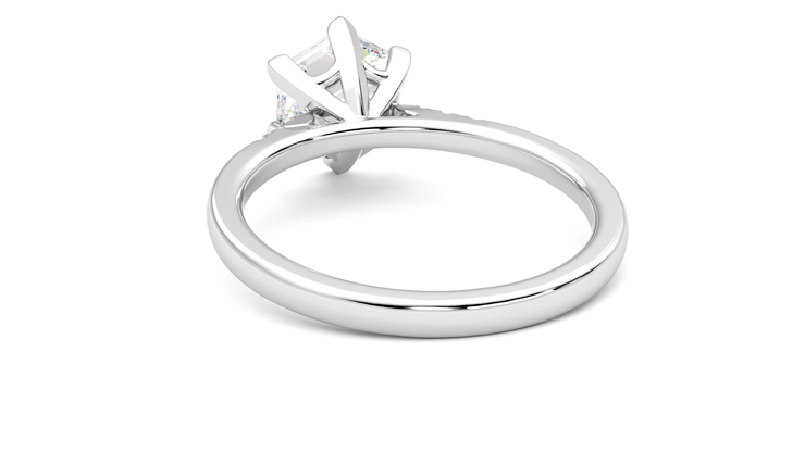 Taylor & Hart Lissome Hexagonal Engagement Ring 360 degree image 16