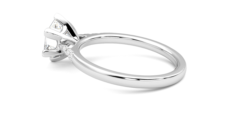 Taylor & Hart Lissome Hexagonal Engagement Ring 360 degree image 19