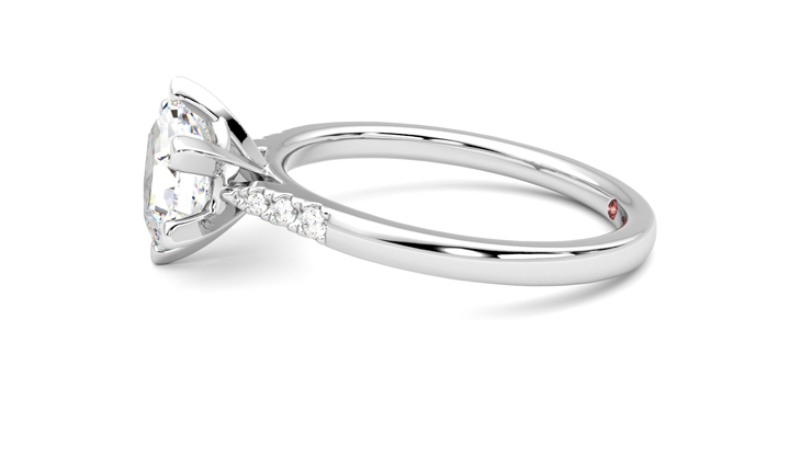 Taylor & Hart Lissome Hexagonal Engagement Ring 360 degree image 21