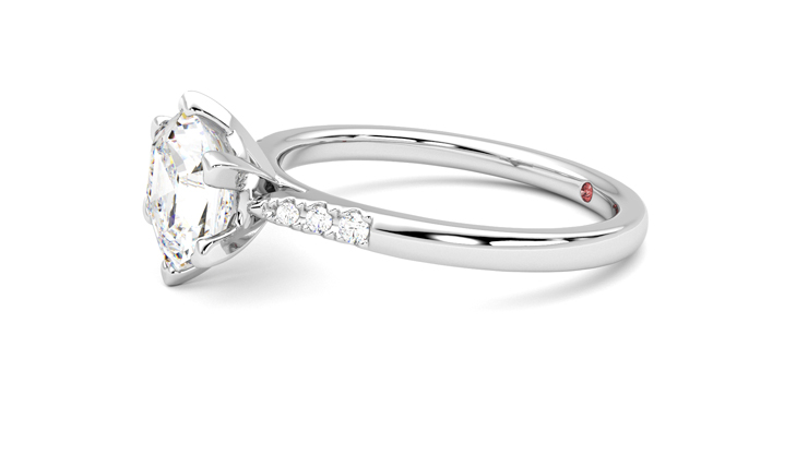 Taylor & Hart Lissome Hexagonal Engagement Ring 360 degree image 22