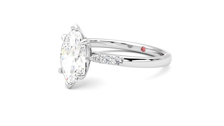 Taylor & Hart Lissome Marquise Engagement Ring 360 degree image 24
