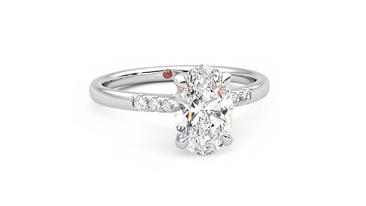 Taylor & Hart Lissome Oval Engagement Ring 360 degree image 3