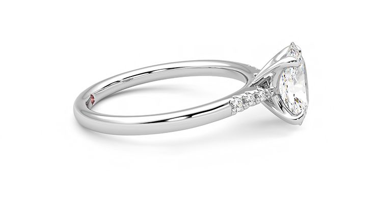 Taylor & Hart Lissome Oval Engagement Ring 360 degree image 9