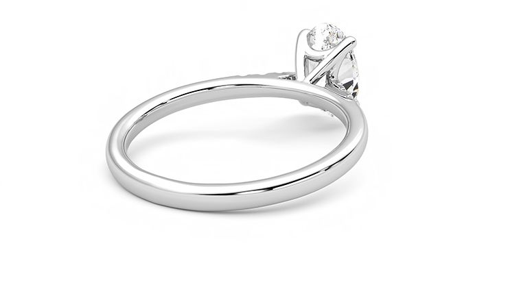 Taylor & Hart Lissome Oval Engagement Ring 360 degree image 13