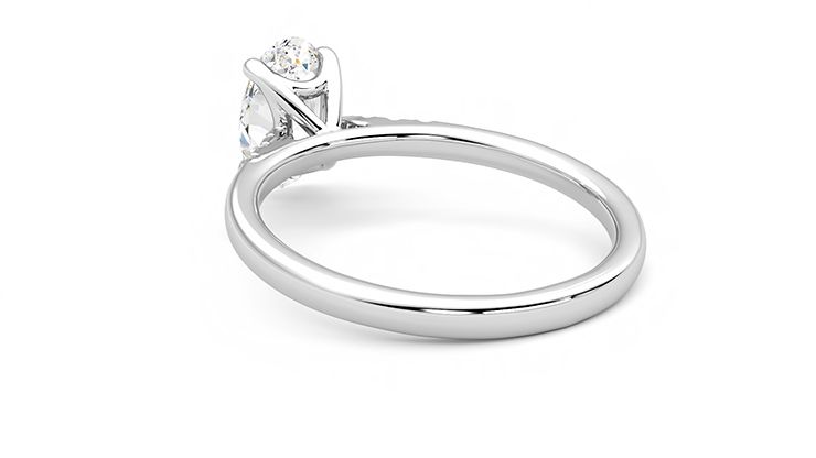 Taylor & Hart Lissome Oval Engagement Ring 360 degree image 17