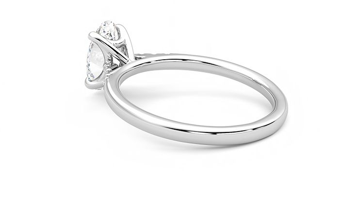 Taylor & Hart Lissome Oval Engagement Ring 360 degree image 18