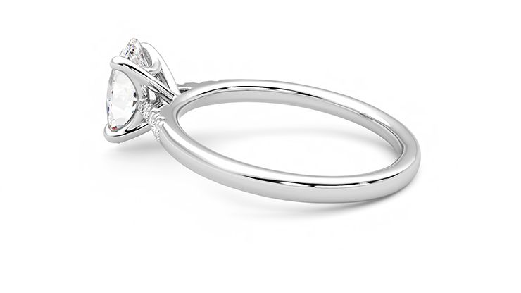 Taylor & Hart Lissome Oval Engagement Ring 360 degree image 19