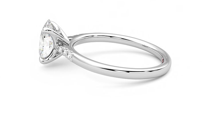 Taylor & Hart Lissome Oval Engagement Ring 360 degree image 20