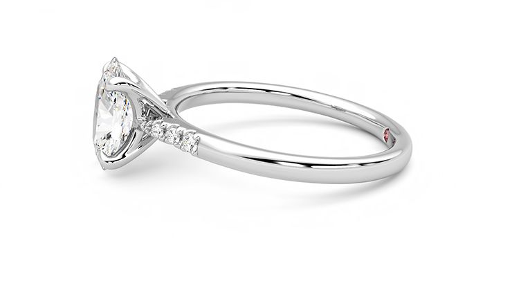 Taylor & Hart Lissome Oval Engagement Ring 360 degree image 21